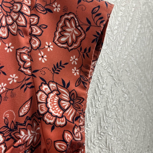 Liz Claiborne Women's Boho Top - Terracotta Floral - Picture 5 of 10